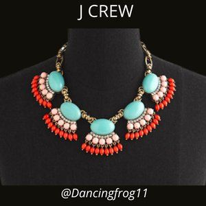 J Crew Fan Fringe Necklace